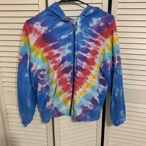 Tie dye jacket wonder nation size L girls